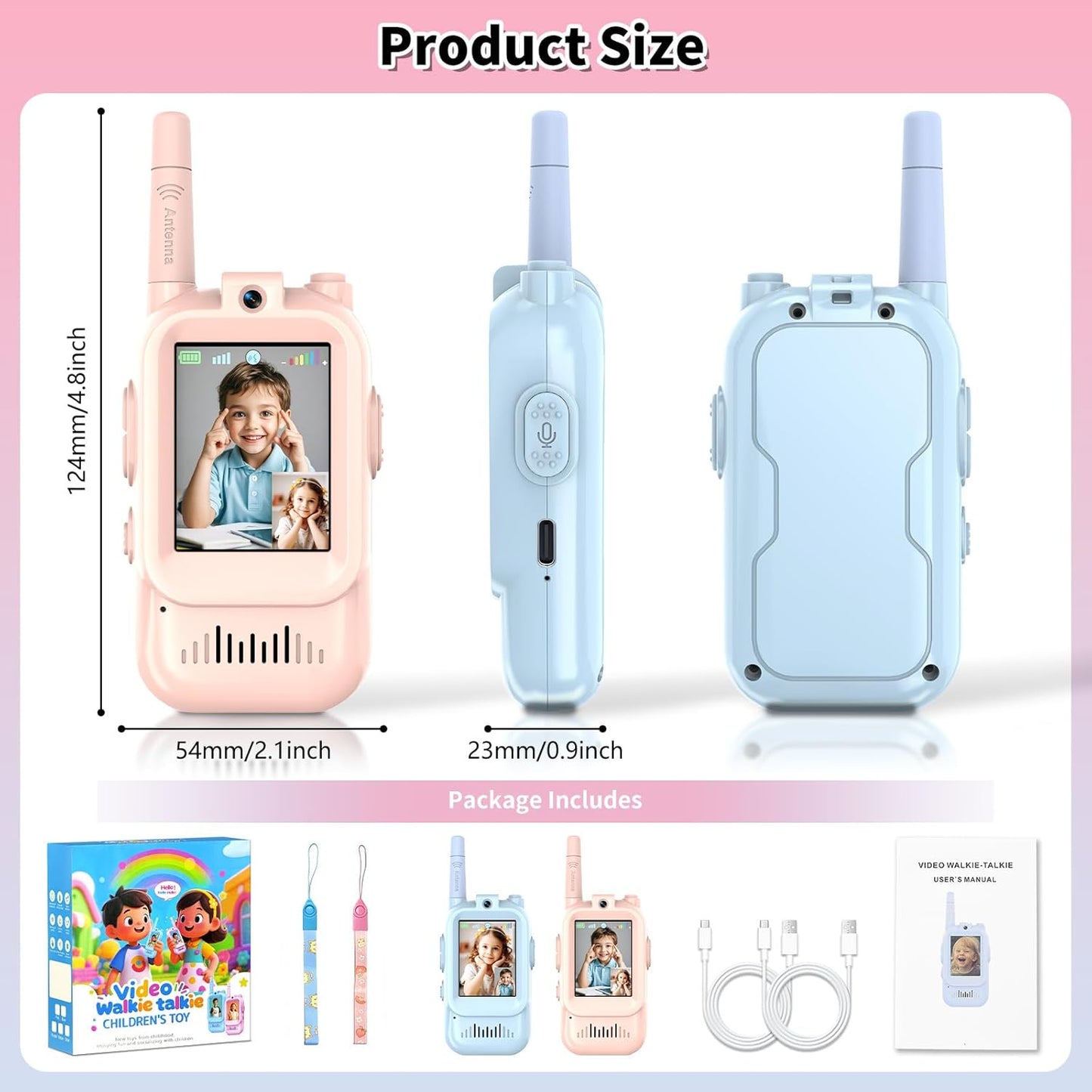 VibeWalkie™ - Real-Time Video Talkie (Duo Pack)