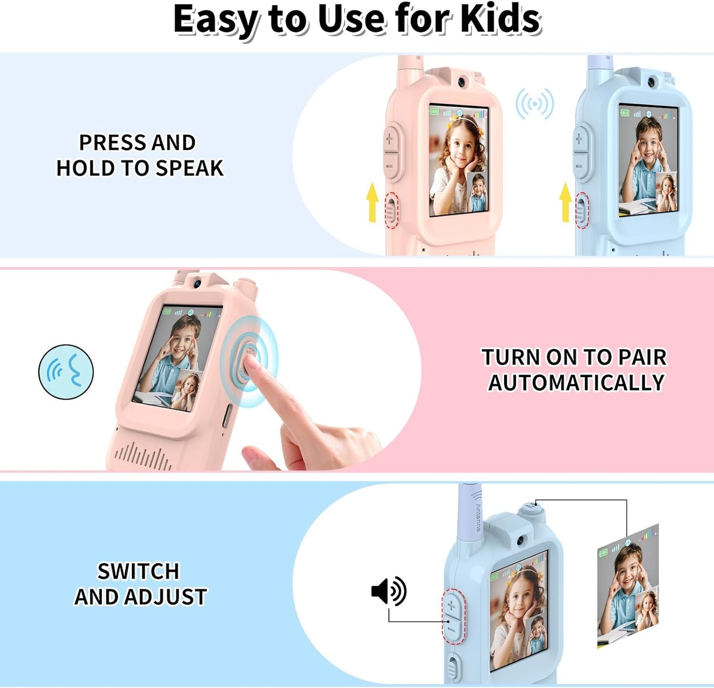 VibeWalkie™ - Real-Time Video Talkie (Duo Pack)